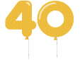 We celebrate our 40 year anniversary
